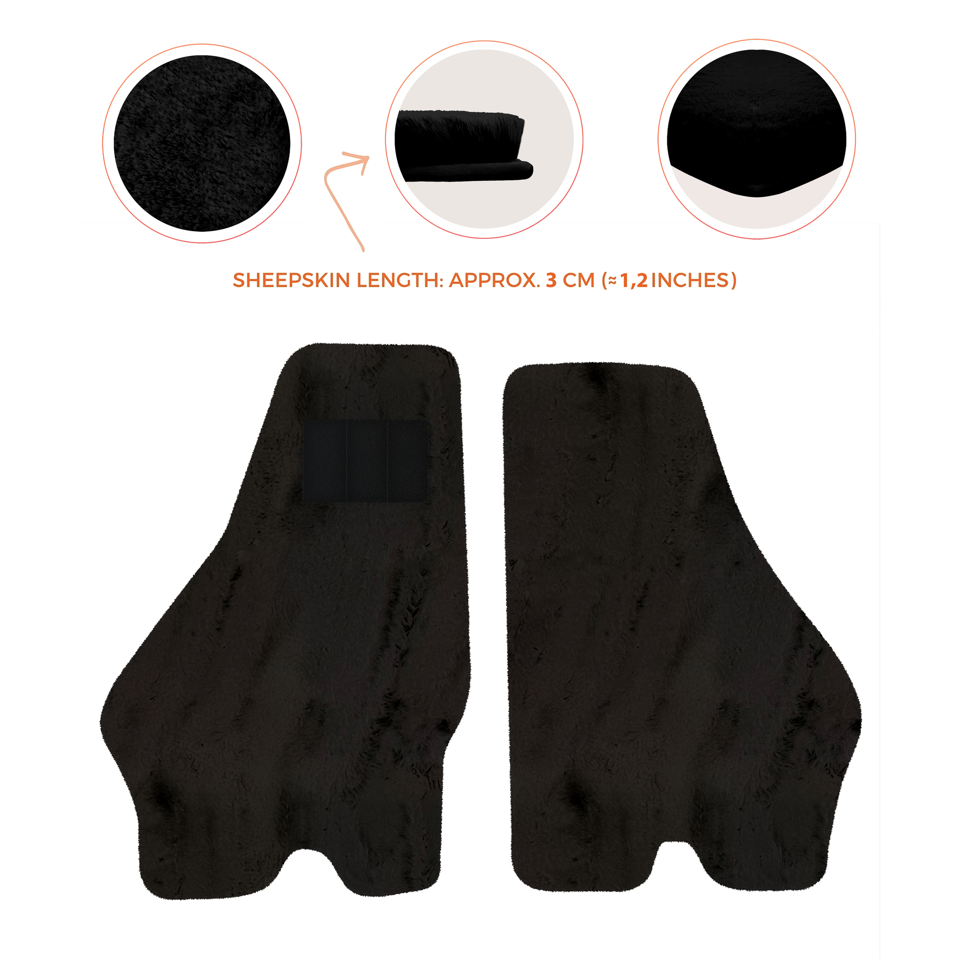 Luxury Sheepskin Floor Mats for Lamborghini Urus (2018-2026)