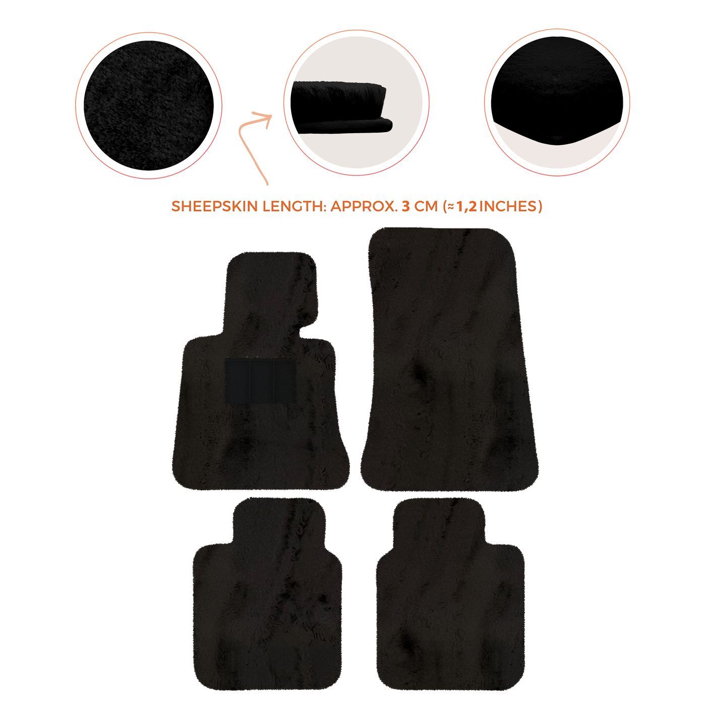 Luxury Sheepskin Floor Mats for Rolls-Royce Ghost Series I (2010-2014)