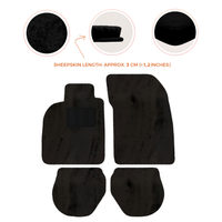 Sheepskin Floor Mats for Porsche 911-993 (1993-1998) - Sheepskin Length, Various Color Options