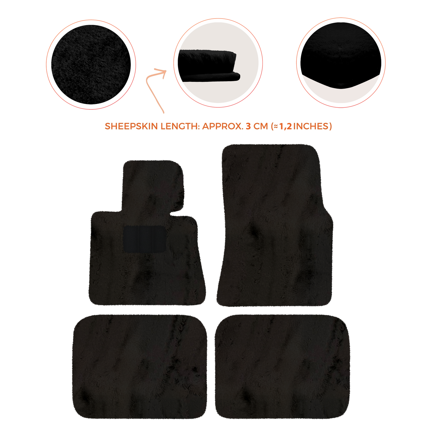 Luxury Sheepskin Floor Mats for Rolls-Royce Ghost Series I (2010-2014)