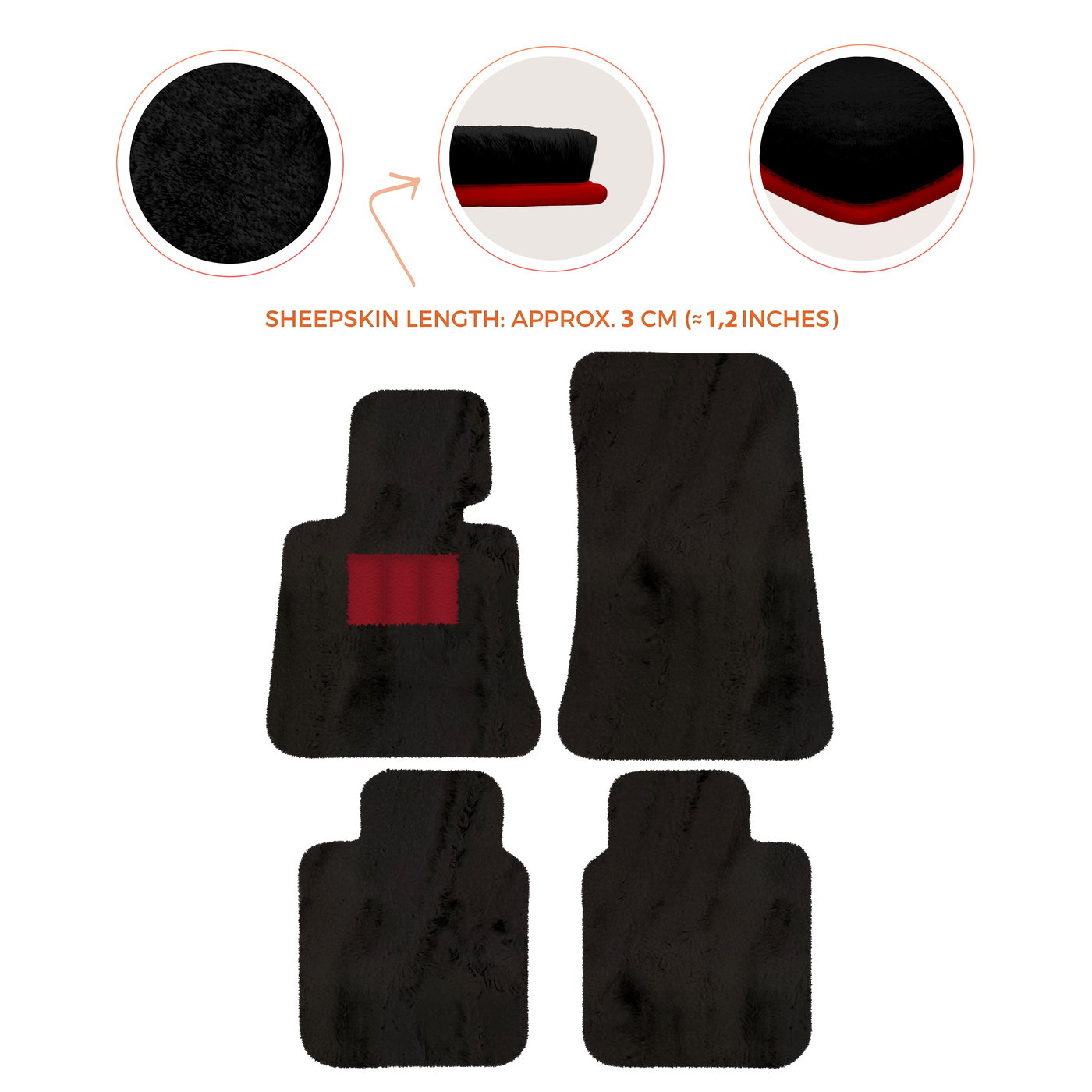 Luxury Sheepskin Floor Mats for Rolls-Royce Ghost Series I (2010-2014)