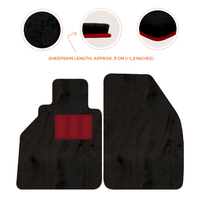 Tapis de voiture en peau de mouton pour Porsche 986 Boxster (1996-2004) - Longueur de peau de mouton, Options de couleur variées
