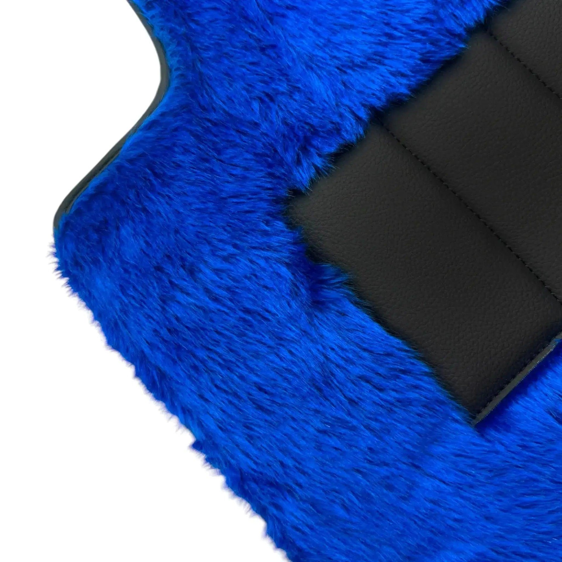 Blue Sheepskin Floor Mats for Rolls-Royce Ghost Series I (2010-2020) - AutoWin