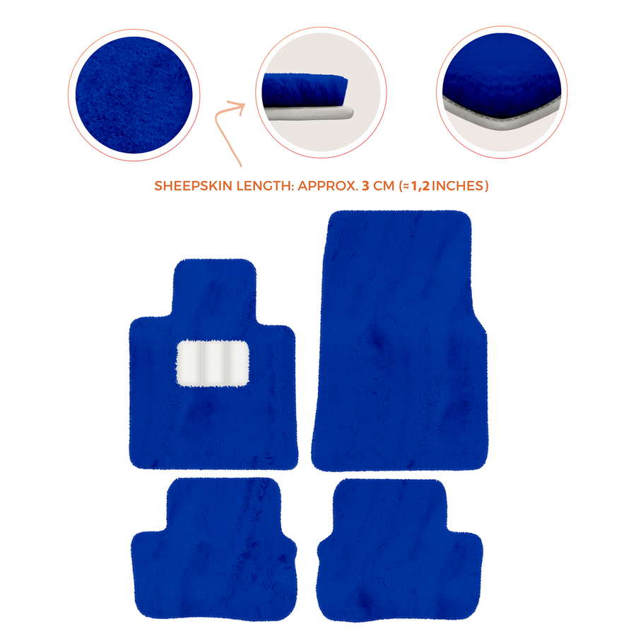 Premium Sheepskin Floor Mats for Rolls-Royce Cullinan (2018-2025)