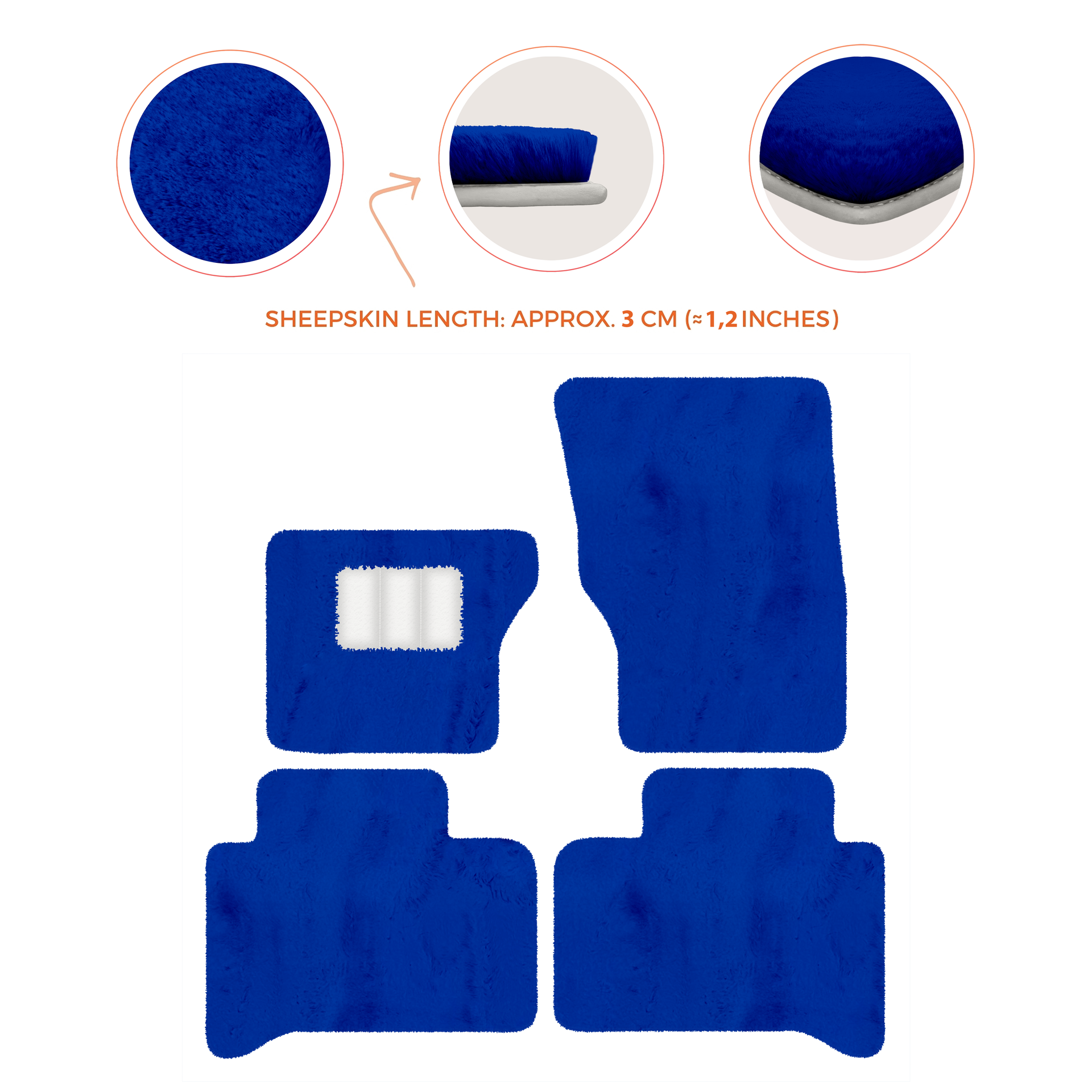 Luxury Sheepskin Floor Mats for Range Rover Velar (2017-2024)