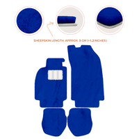 Tapis de voiture en peau de mouton pour Porsche 911 - 964 (1989-1994) - Longueur de peau de mouton, Options de couleur variées