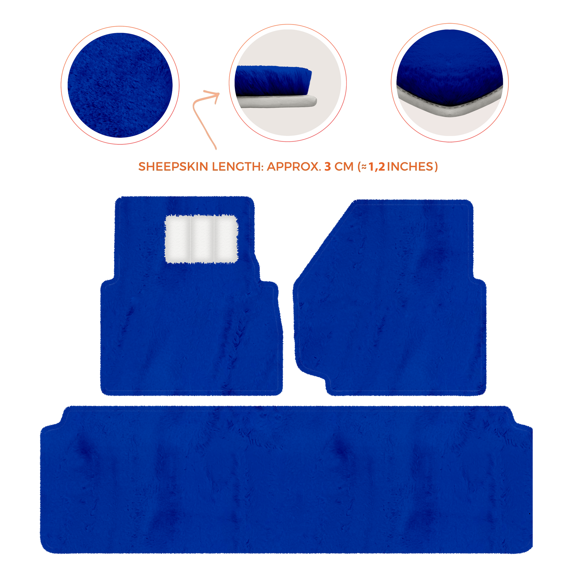 Luxurious Premium Sheepskin Floor Mats for Range Rover (2012-2022)