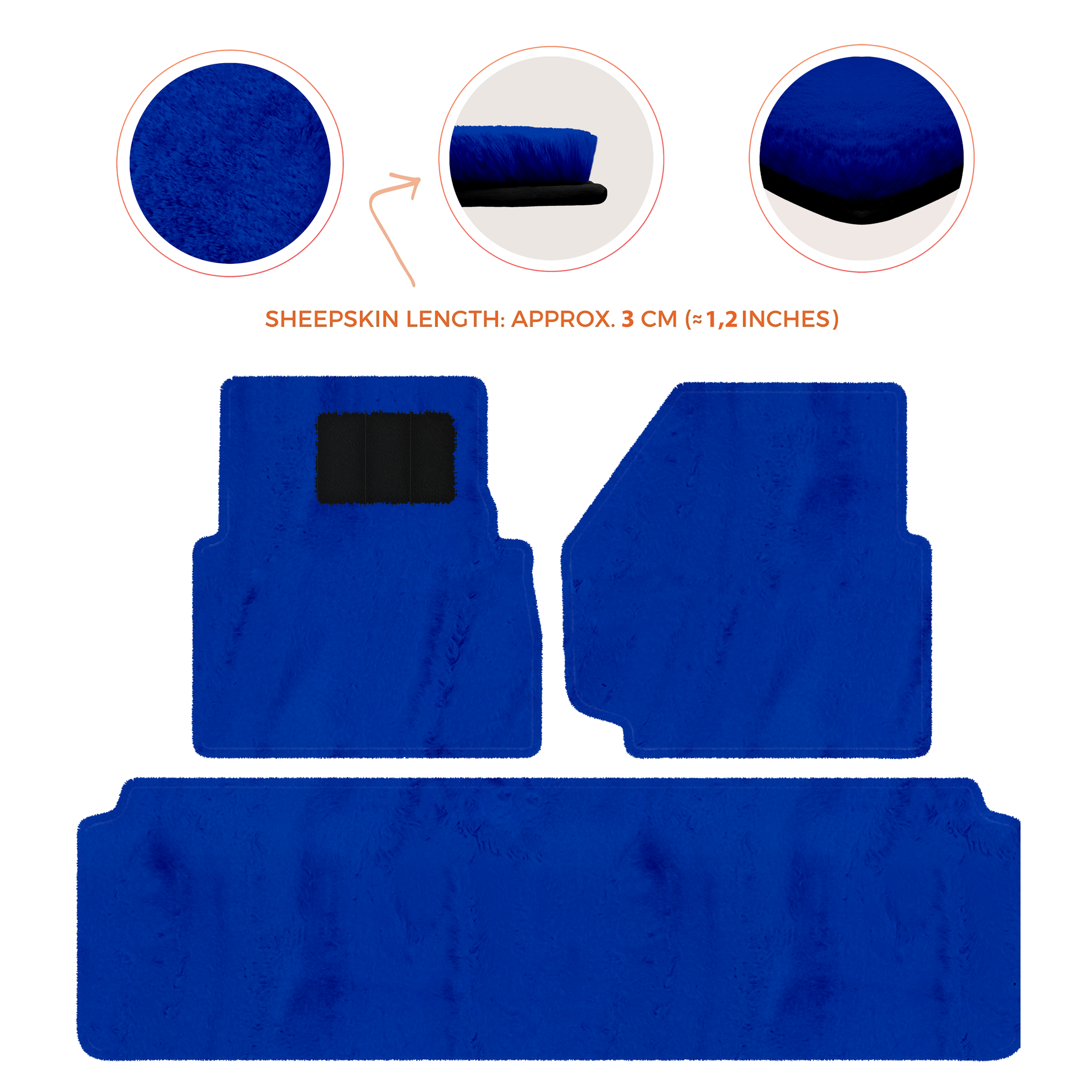 Luxurious Premium Sheepskin Floor Mats for Range Rover (2012-2022)