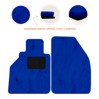 Tapis de voiture en peau de mouton pour Porsche 986 Boxster (1996-2004) - Longueur de peau de mouton, Options de couleur variées