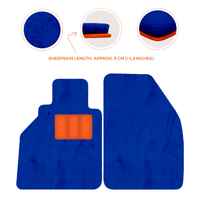 Tapis de voiture en peau de mouton pour Porsche 986 Boxster (1996-2004) - Longueur de peau de mouton, Options de couleur variées