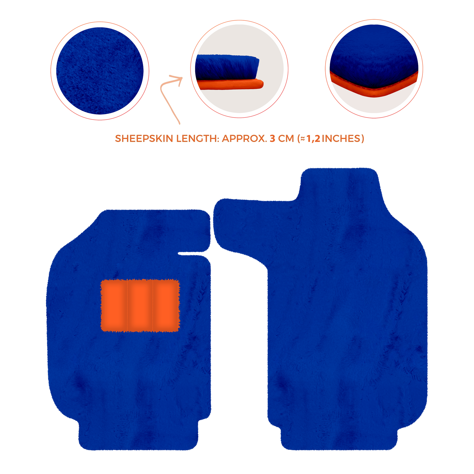 Luxury Sheepskin Floor Mats for Porsche 911 - 992 (2019-2026)