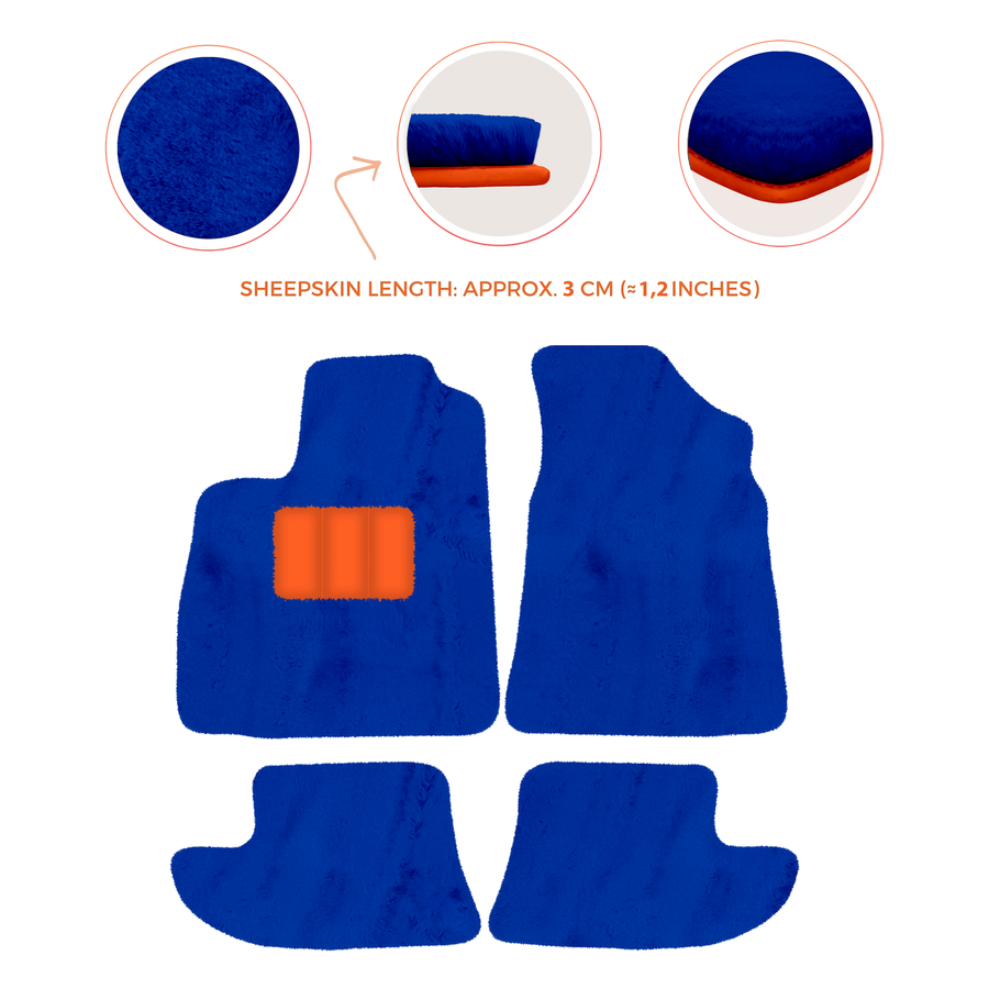 Premium Sheepskin Floor Mats for Bentley Continental GT (2003-2011)