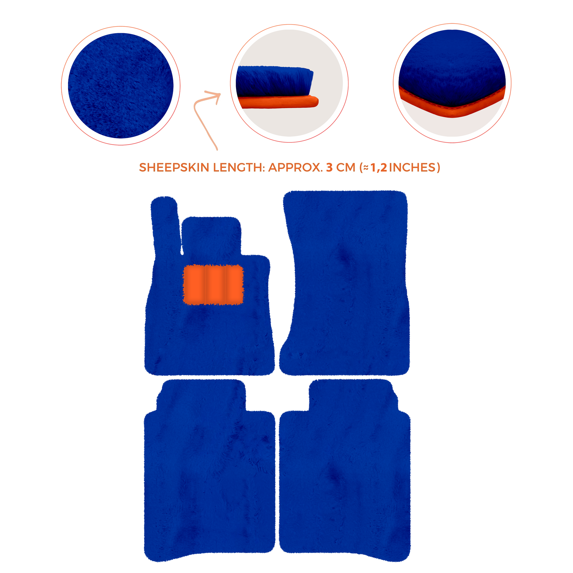 Luxury Sheepskin Floor Mats for Mercedes-Benz S-Class X222 | 2015-2021