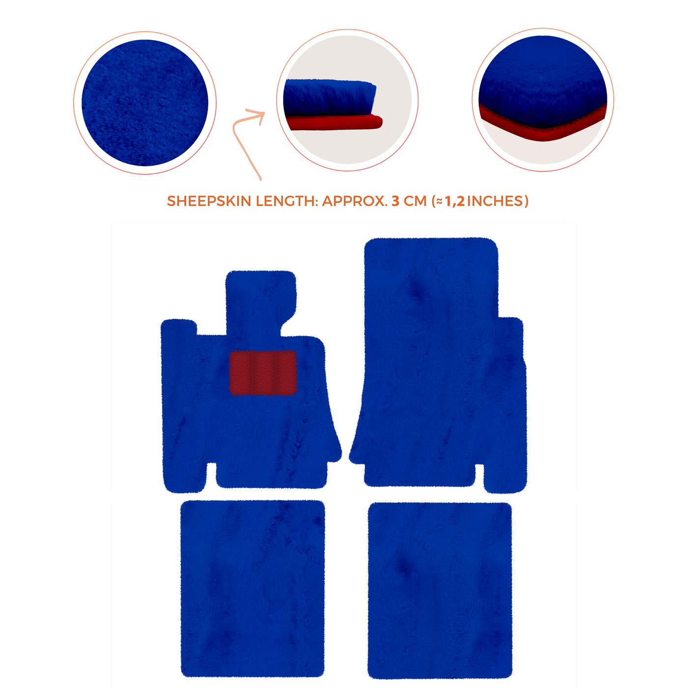 Premium Sheepskin Floor Mats for Bentley Mulsanne (2010-2020)