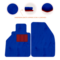 Tapis de voiture en peau de mouton pour Porsche 986 Boxster (1996-2004) - Longueur de peau de mouton, Options de couleur variées