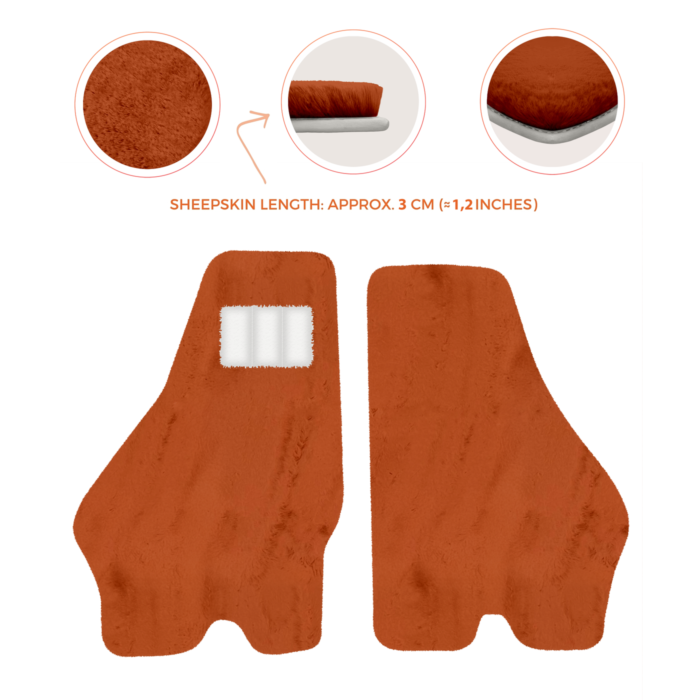 Luxury Sheepskin Floor Mats for Lamborghini Urus (2018-2026)