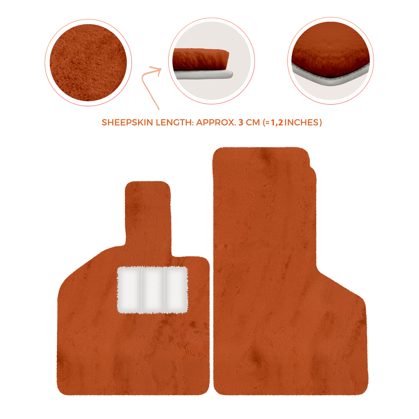 Luxury Sheepskin Floor Mats for Lamborghini Gallardo (2004-2014)