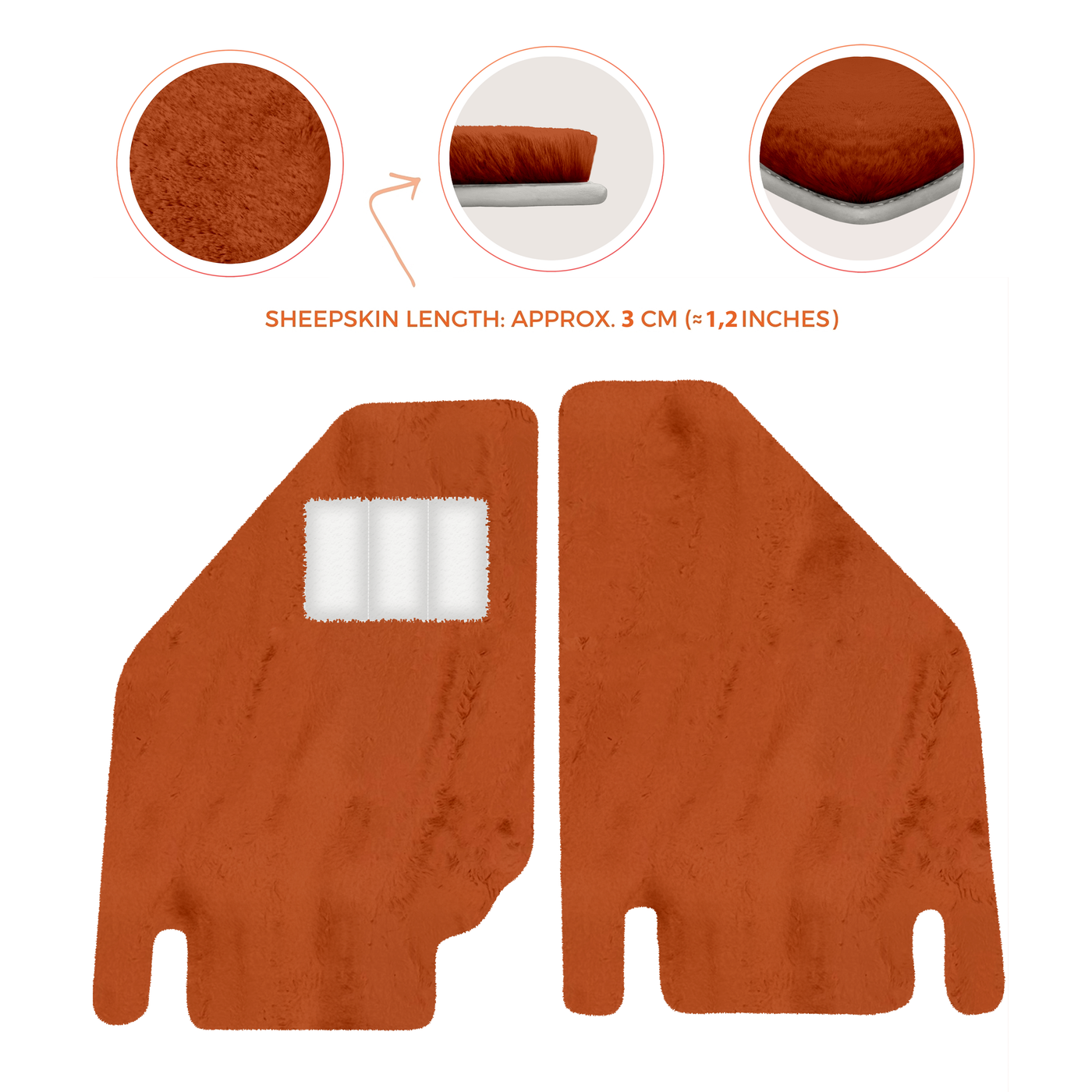 Premium Sheepskin Floor Mats for Ferrari Purosangue (2023-2024)