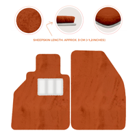 Tapis de voiture en peau de mouton pour Porsche 986 Boxster (1996-2004) - Longueur de peau de mouton, Options de couleur variées