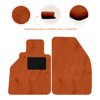 Tapis de voiture en peau de mouton pour Porsche 986 Boxster (1996-2004) - Longueur de peau de mouton, Options de couleur variées