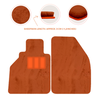 Tapis de voiture en peau de mouton pour Porsche 986 Boxster (1996-2004) - Longueur de peau de mouton, Options de couleur variées