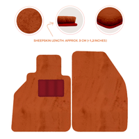 Tapis de voiture en peau de mouton pour Porsche 986 Boxster (1996-2004) - Longueur de peau de mouton, Options de couleur variées