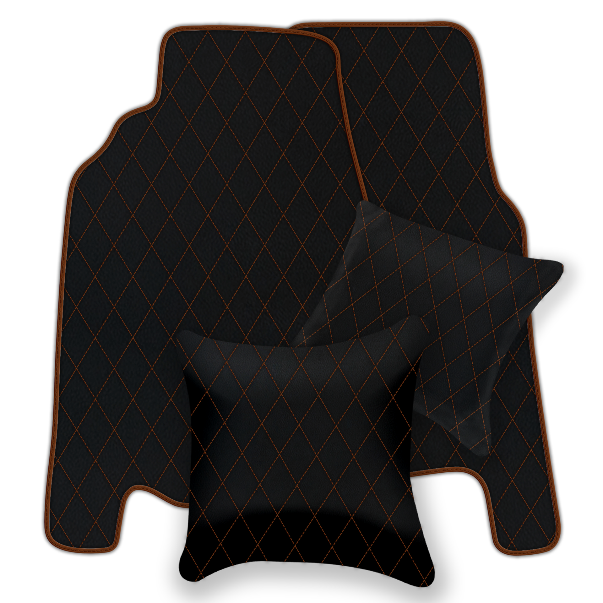 Premium Black Leather Floor Mats for Ferrari 458 Italia (2009-2015)