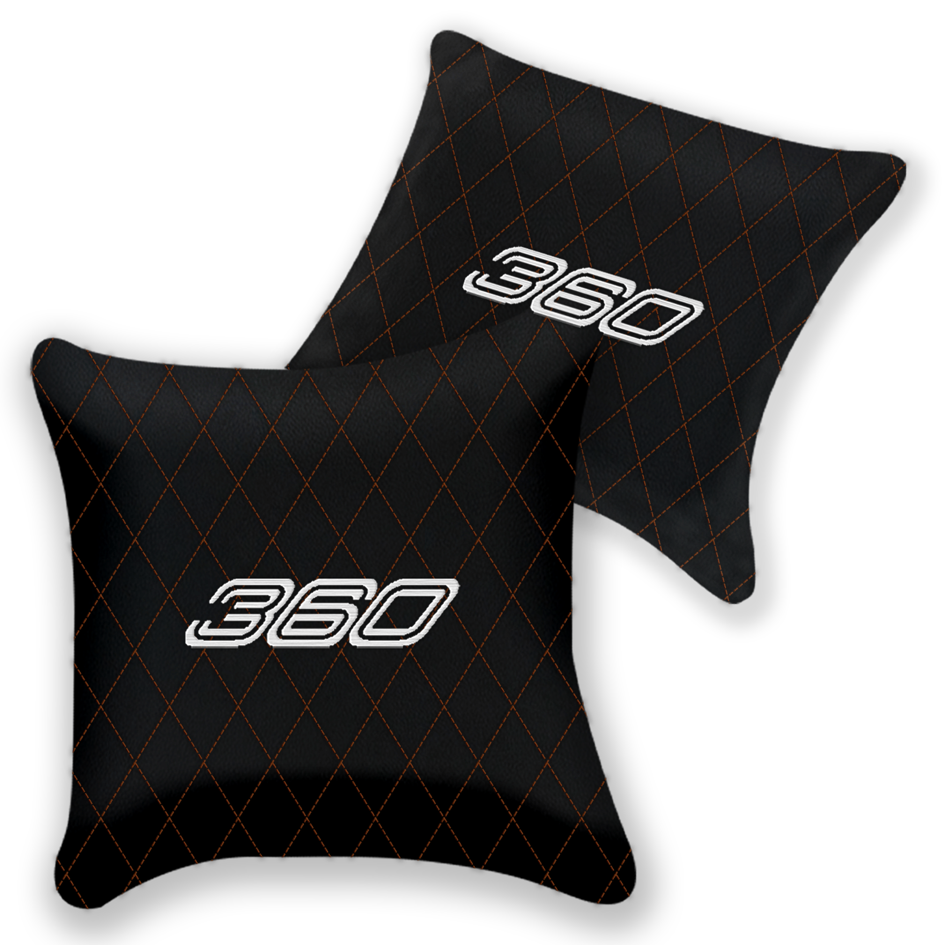 Customizable Black Leather Pillows for Ferrari F430 (2004-2009)