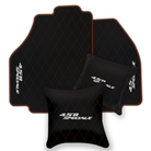 Premium Black Leather Floor Mats for Ferrari 296 GTS (2022-2025)