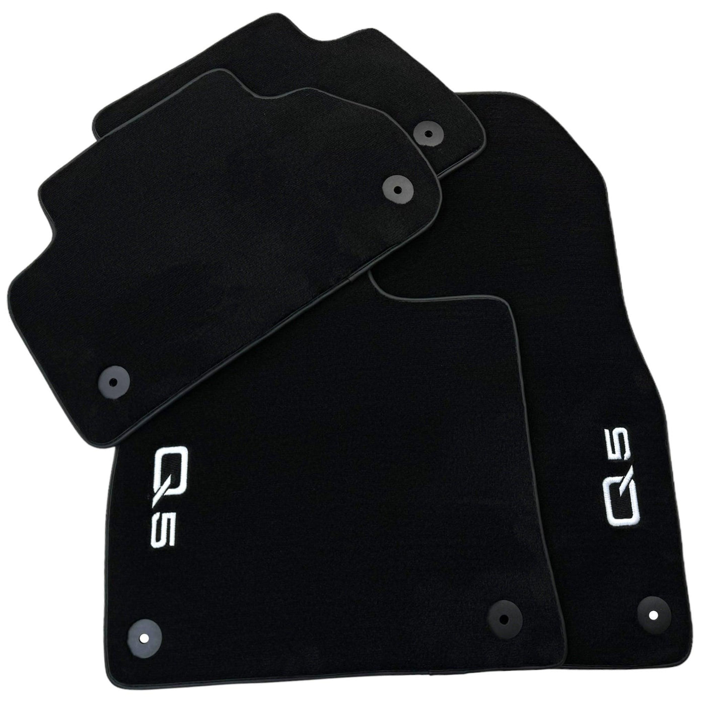 Black Floor Mats for Audi Q5 FY Hybrid (2017-2023) - AutoWin