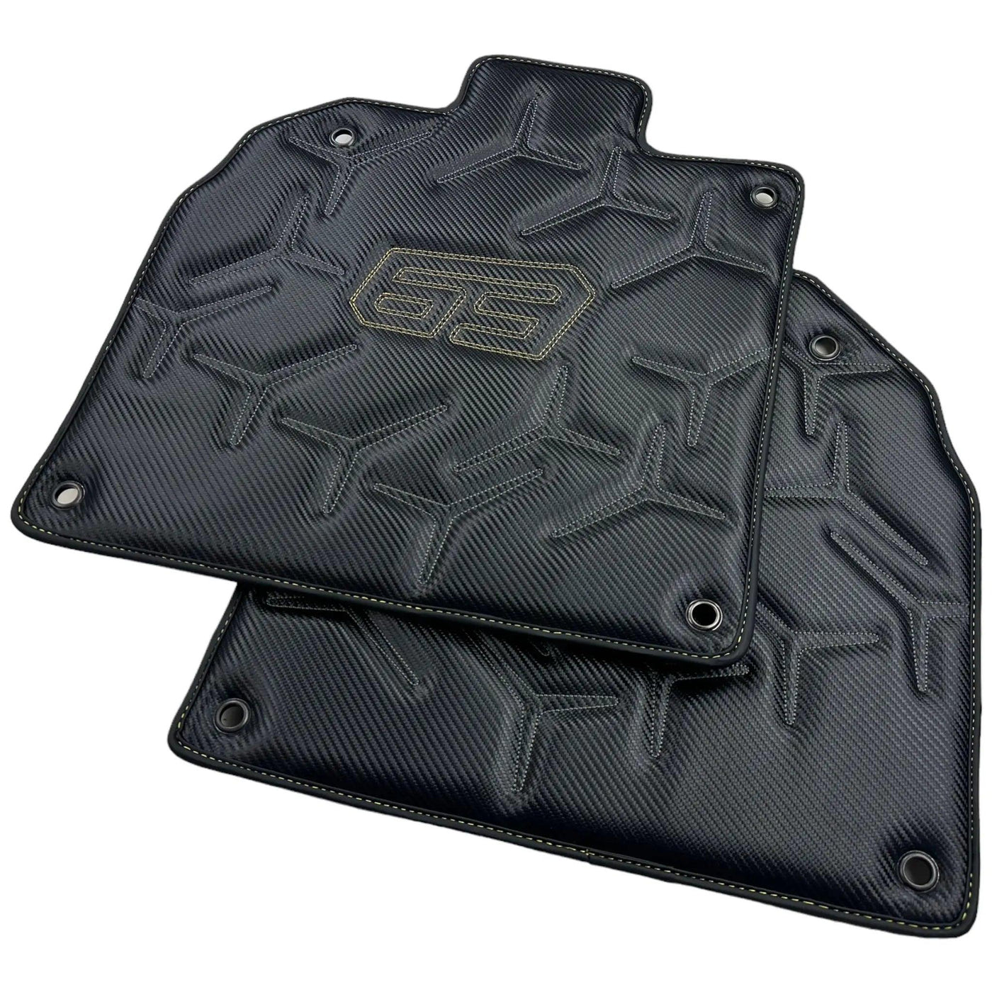 Carbon Leather Floor Mats for Lamborghini Aventador SVJ 63 Edition - AutoWin
