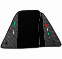 Tapis de voiture noirs pour Ferrari 849 Testarossa (2026-2027) avec cuir sur mesure