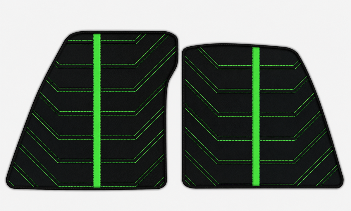 Alfombrillas de cuero negras Daytona para Ferrari 849 Testarossa (2026-2027)