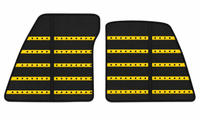 Alfombrillas de cuero negras Daytona para Ferrari 849 Testarossa (2026-2027)