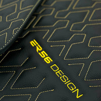 Black Leather Floor Mats for Rolls-Royce Phantom Drophead Coupe (2007-2016) ER56 Design - AutoWin