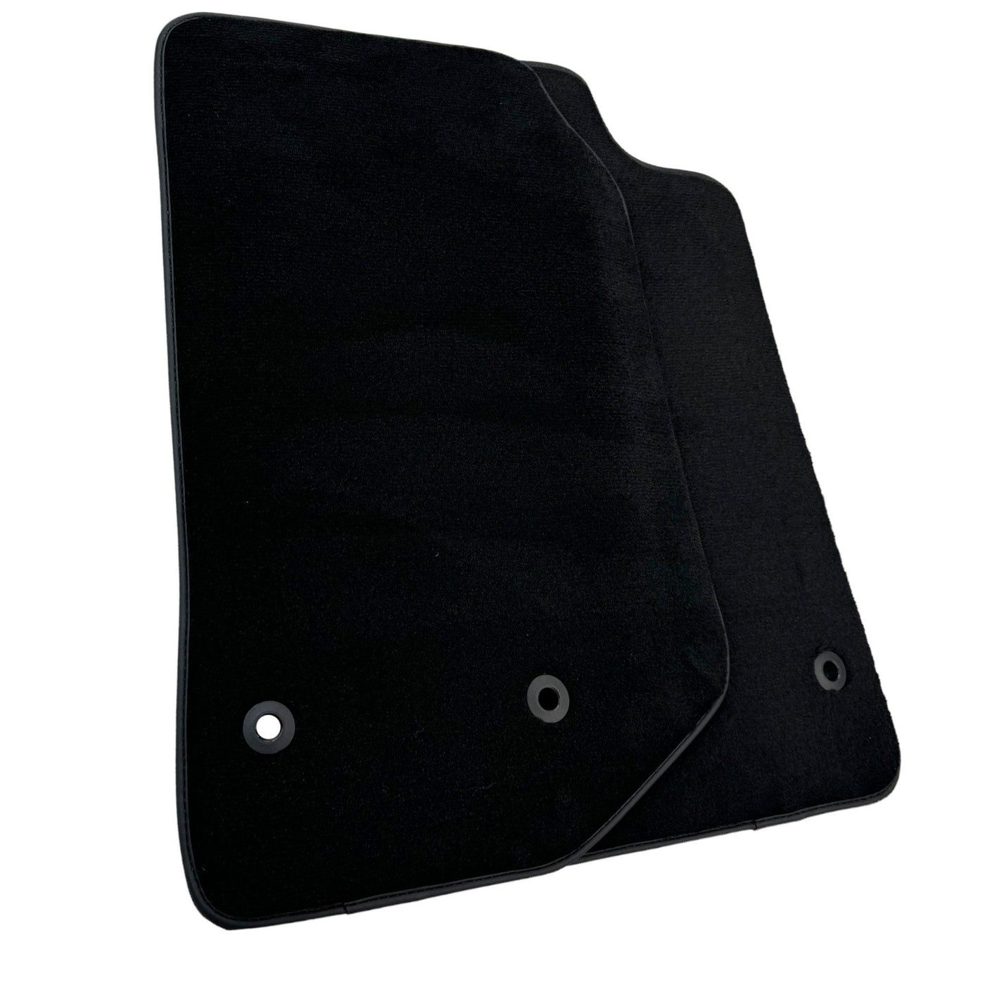 Black Floor Mats for Jeep Wrangler JK (2007-2018) 5 Doors - Double Fixation - AutoWin