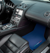 Tapis de voiture personnalisés pour Lamborghini Gallardo couleur bleu foncé
