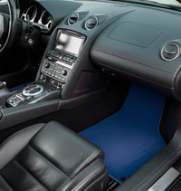 Tapis de voiture personnalisés pour Lamborghini Gallardo Couleur bleu foncé