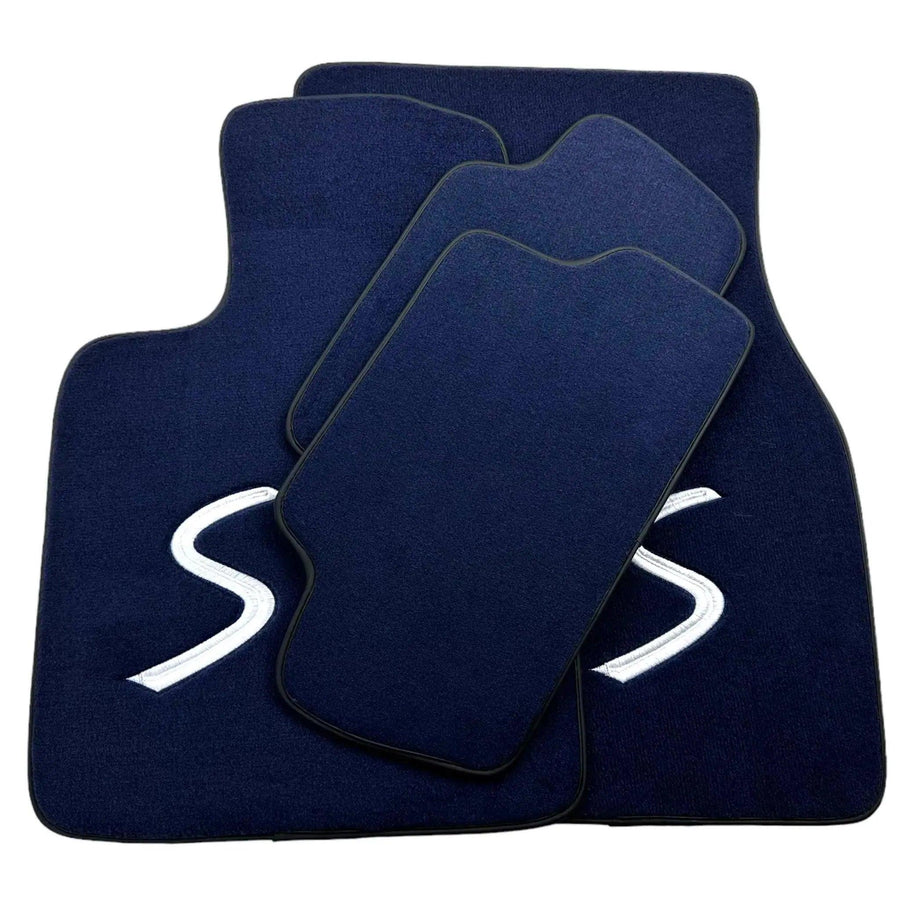 Dark Blue Floor Mats for Mini Cabrio R52 Convertible (2004-2009) - AutoWin