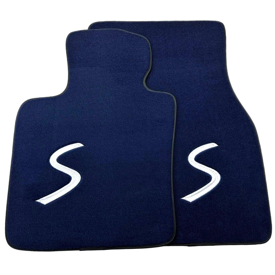 Dark Blue Floor Mats for Mini Cabrio R52 Convertible (2004-2009) - AutoWin