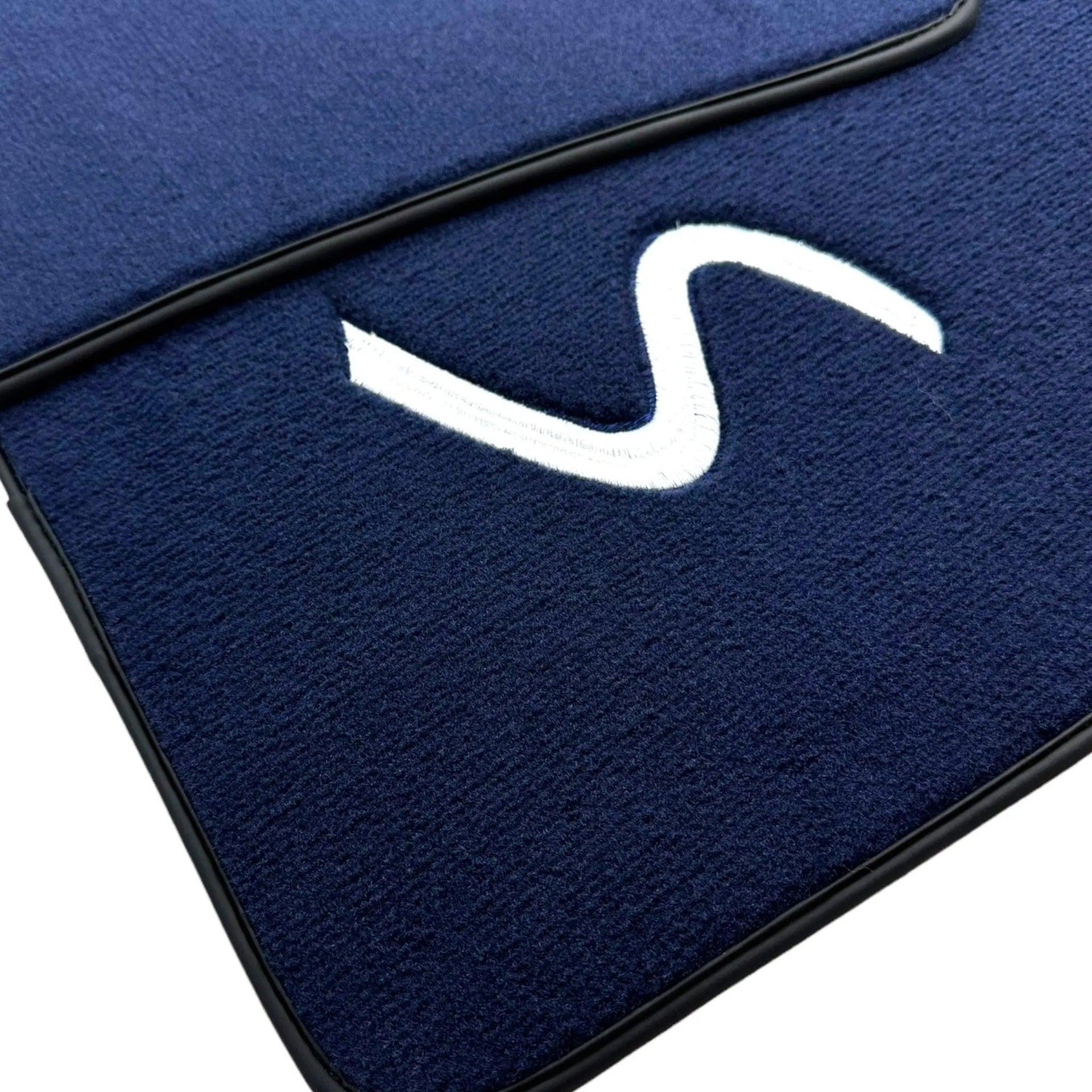 Dark Blue Floor Mats for Mini Cabrio R56 Convertible (2009-2016) - AutoWin