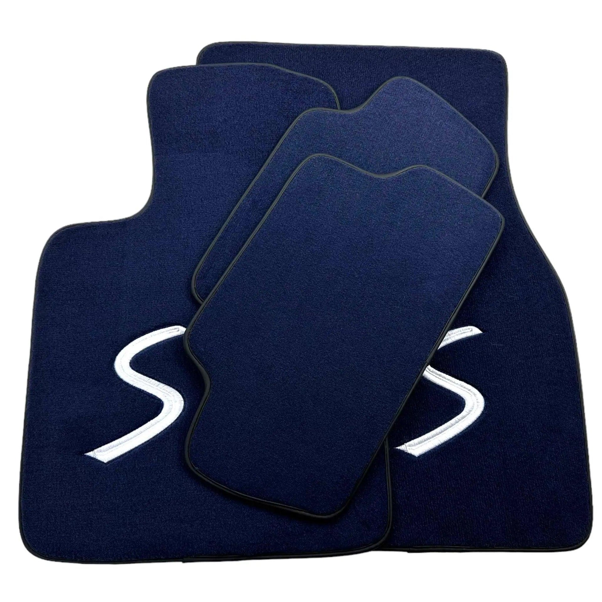 Dark Blue Floor Mats for Mini Clubman F54 (2019-2023) - AutoWin