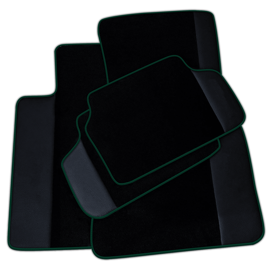 Black Floor Mats for BMW 2 Series Gran Tourer F46 (2015-2022) 5 Seats with Leather | Various Trim Colors