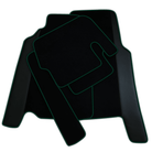 Custom Black Floor Mats For Ferrari 456 (1992-2003) With Leather