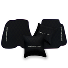 Premium Black Leather Floor Mats for Ferrari F12 (2012-2022)