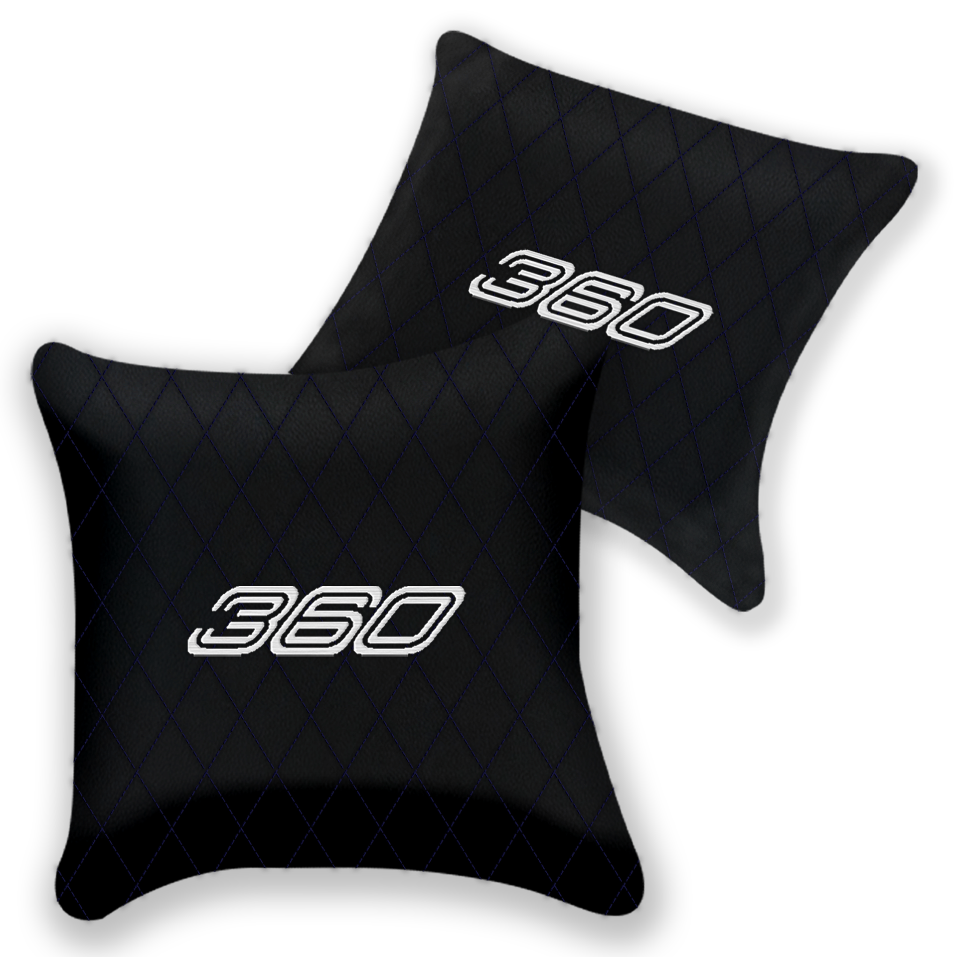 Customizable Black Leather Pillows for Ferrari F430 (2004-2009)