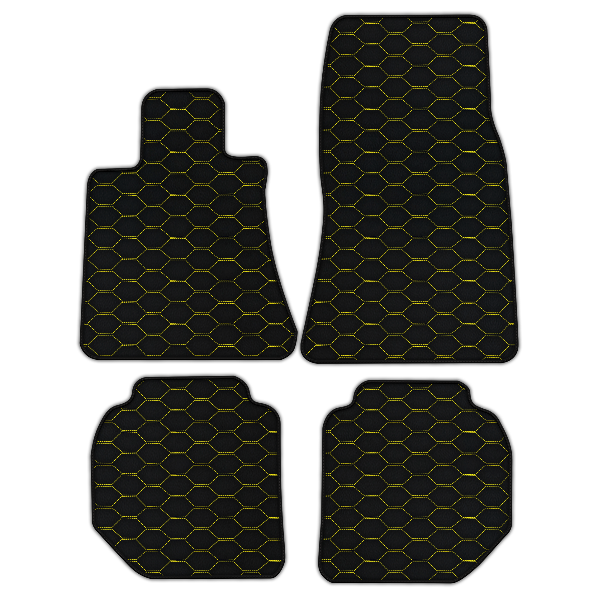 Customizable Leather Floor Mats with Divario Pattern for Rolls Royce Ghost Series II (2021–2024)