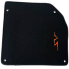 Black Floor Mats for Lamborghini Aventador SV | Orange Edition - AutoWin