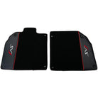 Black Floor Mats for Lamborghini Aventador SVJ with Carbon Fiber - AutoWin