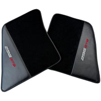 Black Floor Mats for Ferrari 296 GTB (2022-2024) with Carbon Fiber - AutoWin